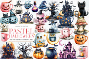 Pastel Halloween Clipart, an Illustration by Designworld (Thumbnail 1 of 5)