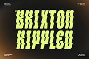 CS Brixton Rippled, a Sans Serif Font by Craft Supply Co. (Thumbnail 1 of 8)