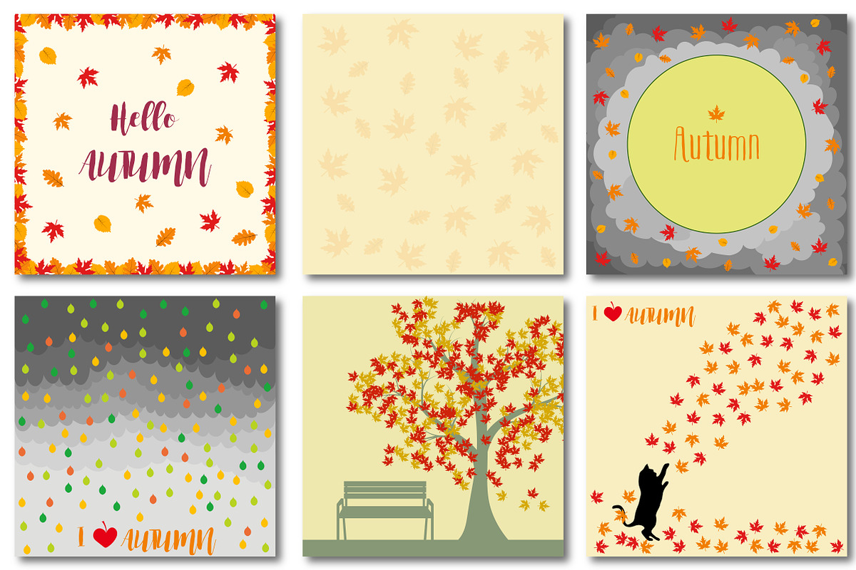 Big autumn set of patterns, a Pattern Graphic by Orangepencil (Photo 6 of 7)