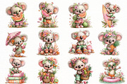 Whimsical summer koala Clipart, an Illustration by Designworld (Thumbnail 2 of 7)