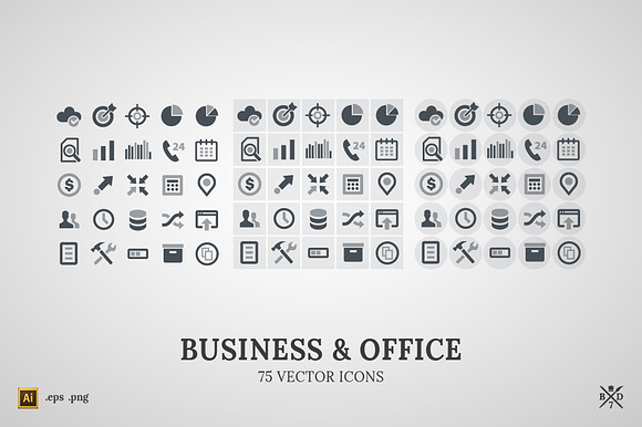Businessoffice 75 Vector Icons