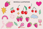 Strawberries & Cherries Graphics Set, a Graphic by Youandigraphics (Thumbnail 11 of 15)