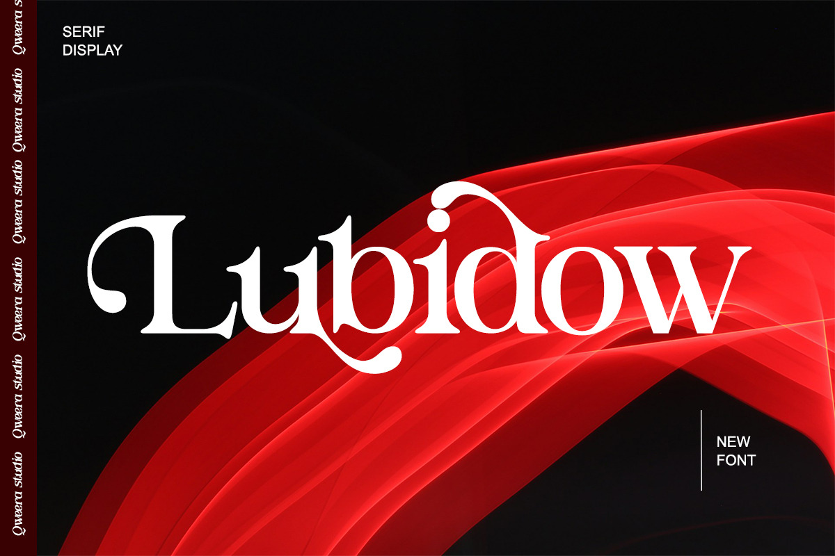 Lubidow – Modern Elegant Serif, a Serif Font by Qweera Studio (Photo 1 of 12)