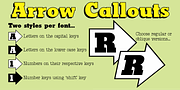 Arrow Callouts JNL, a Font by Jeff Levine Fonts (Thumbnail 1 of 5)