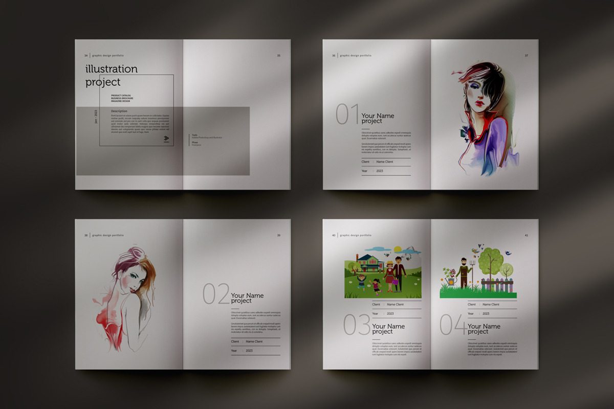 Graphic Design Portfolio, a Brochure Template by adekfotografia (Photo 9 of 15)