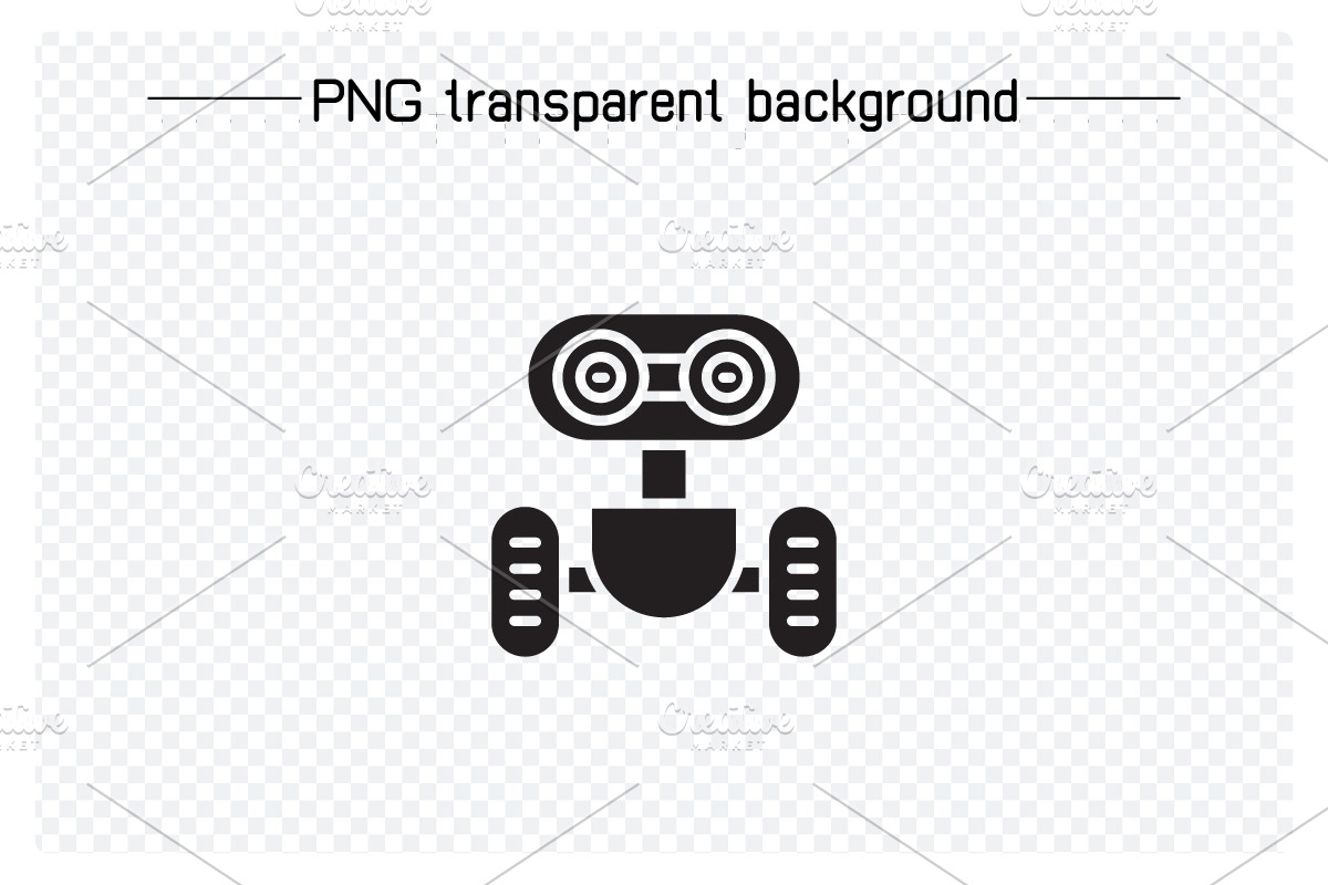 Smart Robot Avatars Set, a Solid Icon by Designfour (Photo 6 of 7)