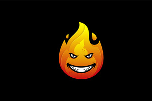 Evil fireball or burning flame