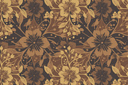Golden Flowers Seamless Pattern, a Pattern Graphic by Sharon Schwalbe (Thumbnail 4 of 6)