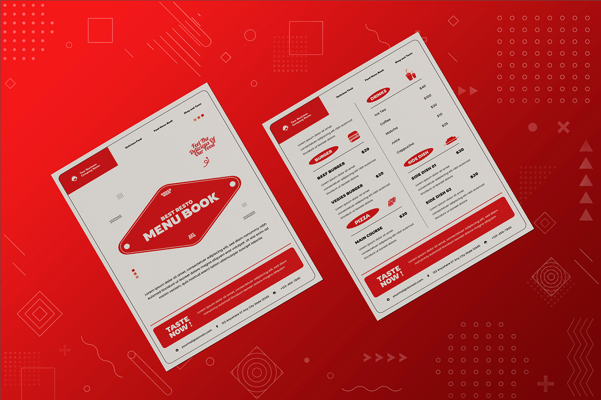 Fast Food Menu, a Print Template by Fannan Studio (Photo 2 of 2)