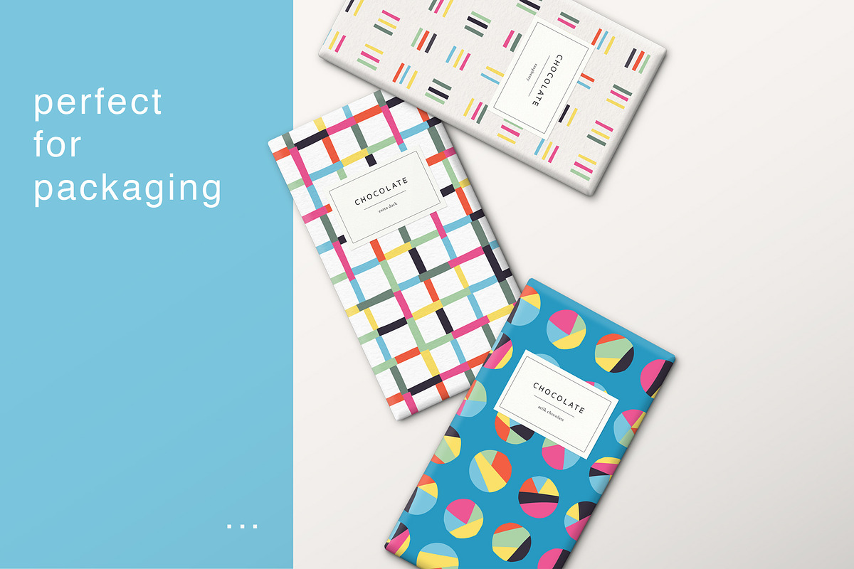 Color geometric seamless patterns, a Pattern Graphic by Magnia (Photo 2 of 9)