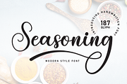 Seasoning | Script Font, a Handwritten Font by Scratchones (Thumbnail 1 of 11)