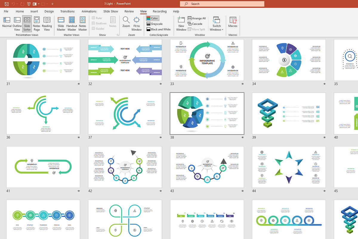 Professional Presentation Template, a Presentation Template by Infographics project (Photo 6 of 12)