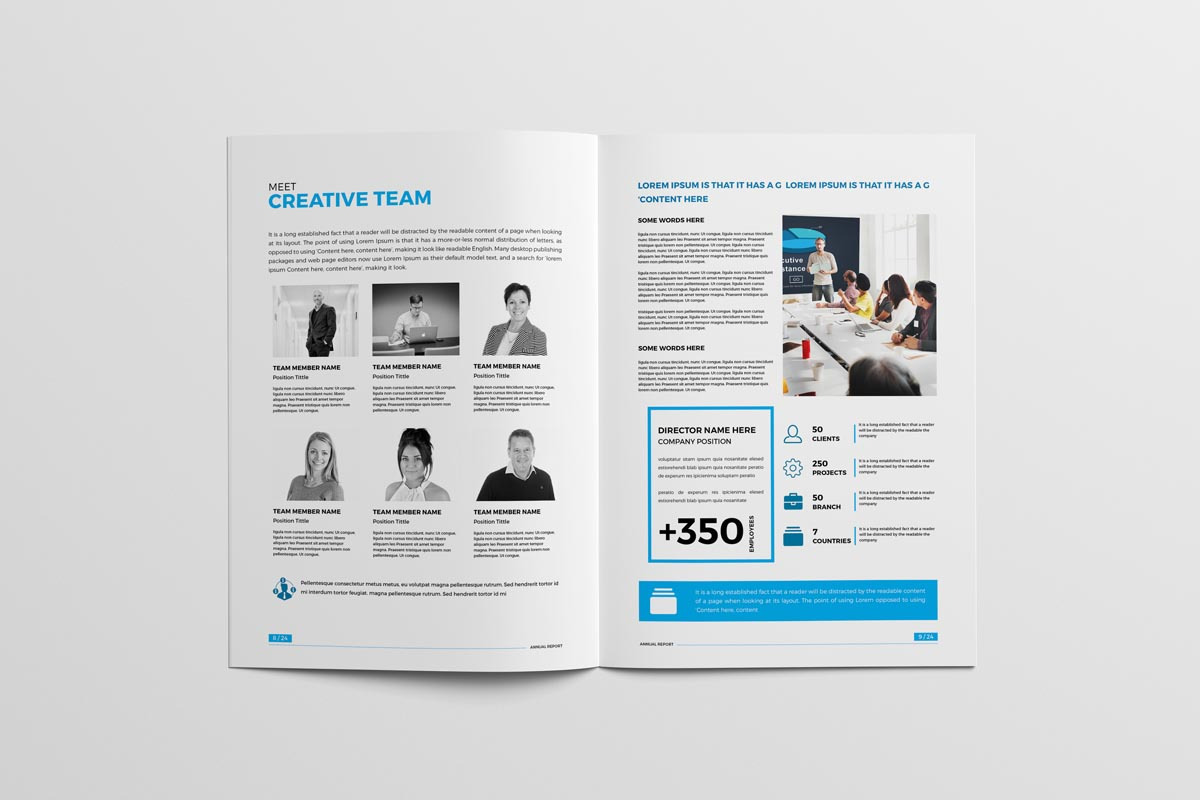 Annual Report Brochure, a Brochure Template by New Lines (Photo 8 of 11)