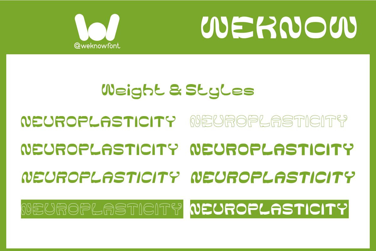Neuroplasticity  font, a Font by weknow (Photo 8 of 8)