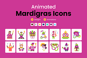 Animated Mardi Gras Icons, a Duotone Icon by Prosymbols (Thumbnail 1 of 10)