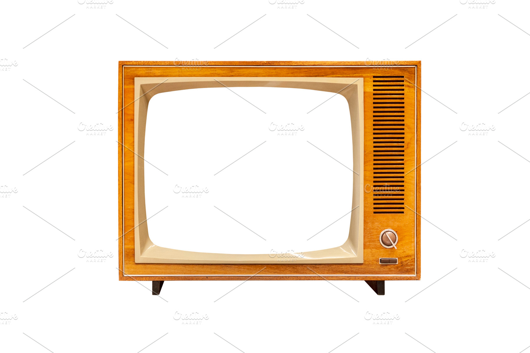 Vintage television set isolated, a Technology Photo by BOOCYS