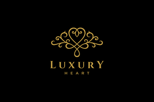Luxury Heart Logo, a Branding & Logo Template by yopie