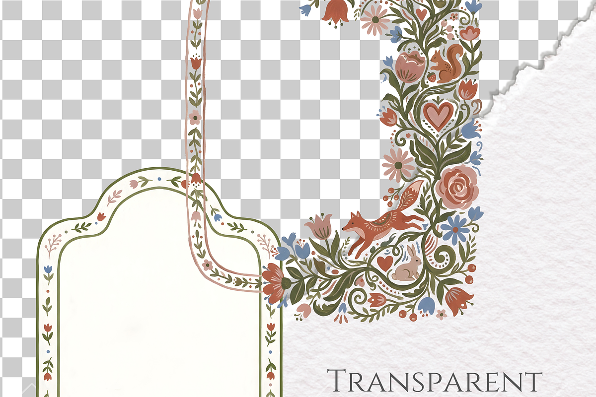 Folk Art Frames borders Scandinavian, an Object Illustration by Invite to Clipart (Photo 8 of 9)