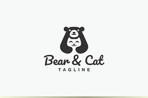 Bear And Cat Logo