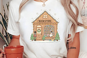 Cozy Christmas Bookstore PNG, an Illustration by Libby Wishes (Thumbnail 3 of 6)