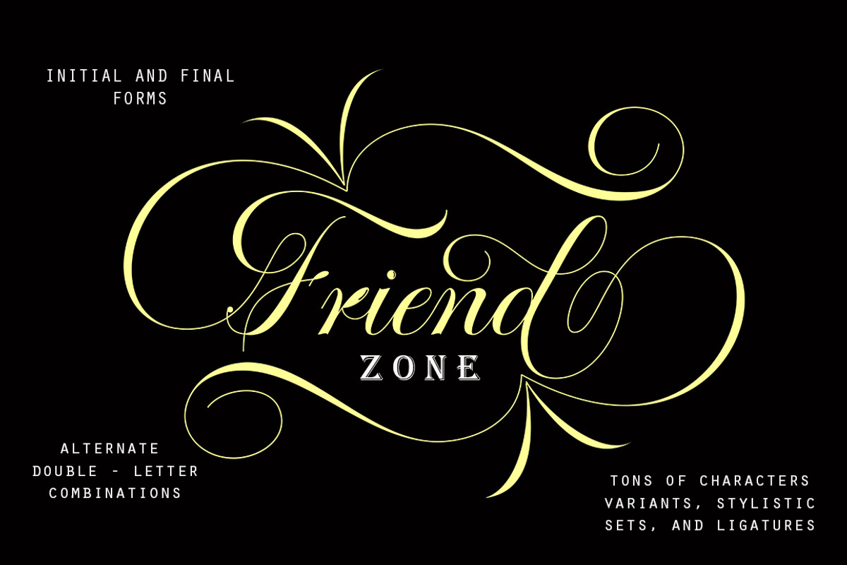 Octagon Calligraphy, a Script Font by Slex Studio (Photo 2 of 8)