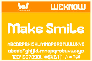 Make Smile Font