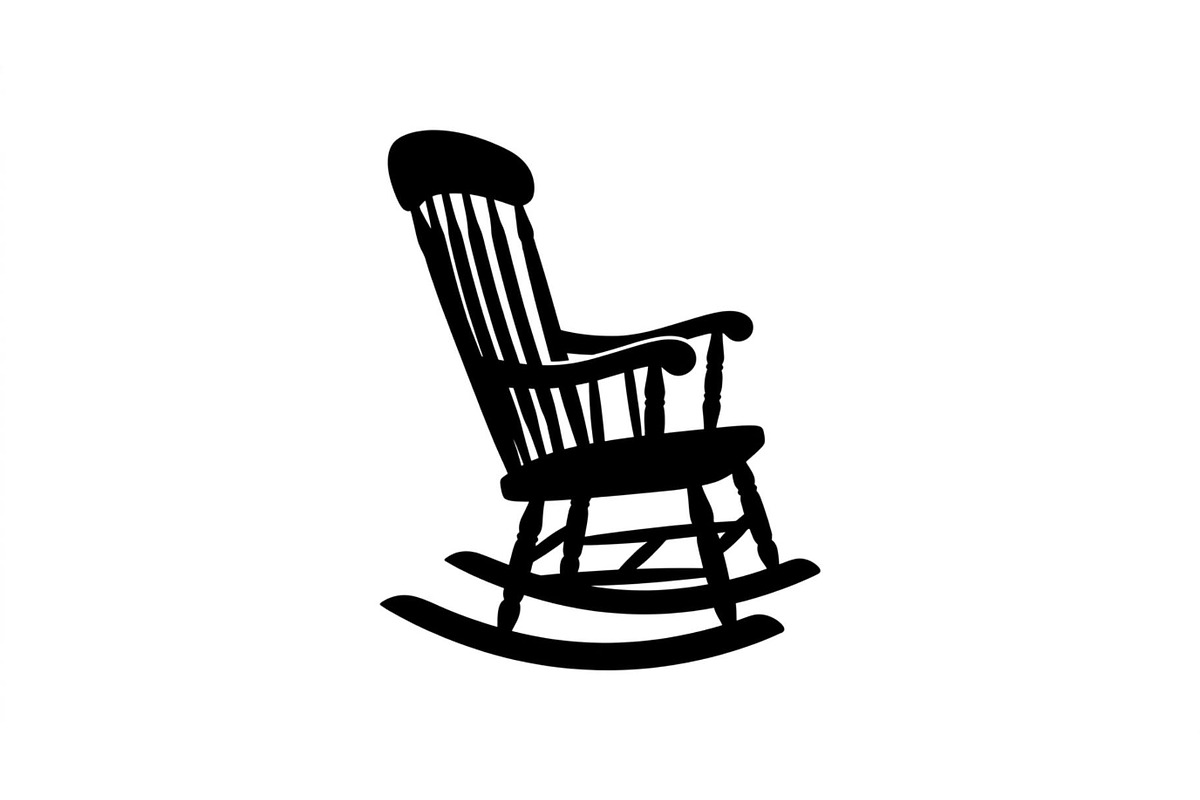 Timeless Rocker Chair Silhouette Set, an Object Graphic by Designs_River (Photo 2 of 3)