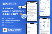 TaskBoard Tasks Management App Ui, an UI Kit Template by Creative Perspective (Thumbnail 1 of 7)