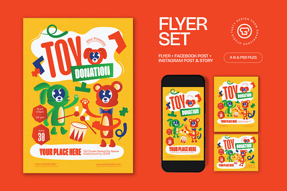 Toy Donation Flyer preview 4