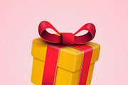 Package Or Gift With Red Ribbon, an Object Illustration by Black White Mouse Design (Thumbnail 2 of 2)