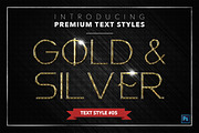 Gold & Silver #3 - 15 Text Styles, a Layer Style Add-On by Jonas Stensgaard (Thumbnail 6 of 18)