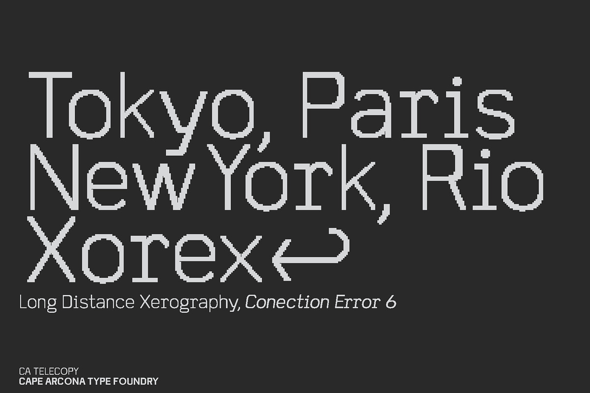 CA Telecopy A, a Sans Serif Font by Cape Arcona Type Foundry (Photo 4 of 15)