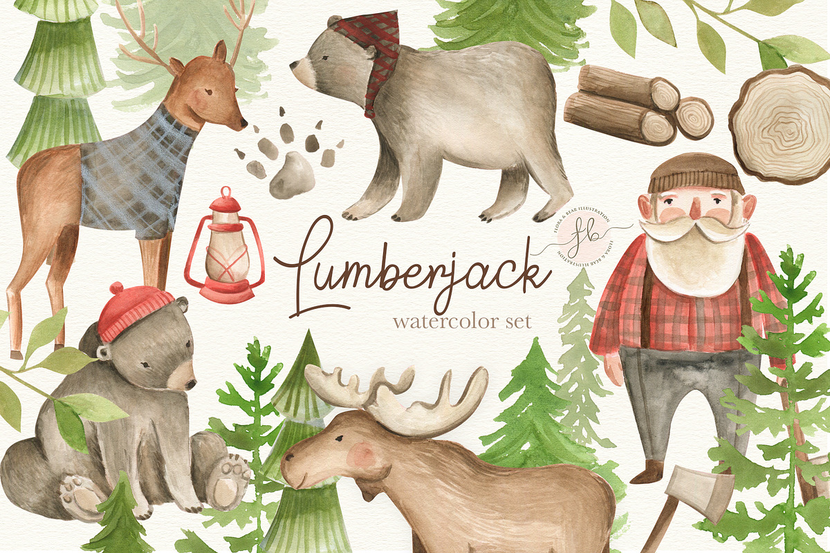 Watercolor Bundle, an Animal Illustration by Flora+Bear (Photo 14 of 32)