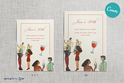 Artsy Birthday Invitation Canva, an Invitation Template by Papier Gio (Thumbnail 2 of 3)