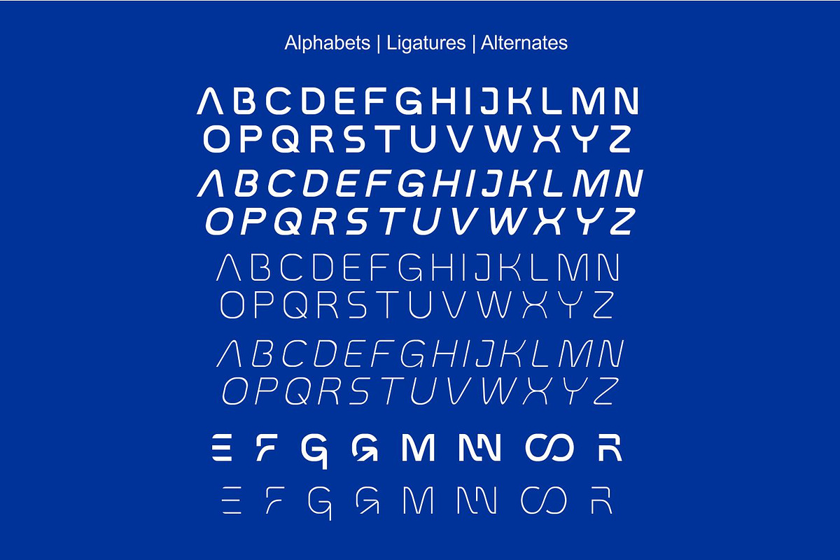Genniro | Futuristic Sans Font, a Sans Serif Font by WhymoreArt (Photo 9 of 10)