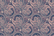 5 Ethnic paisley floral patterns, a Pattern Graphic by antalogiya (Thumbnail 2 of 6)