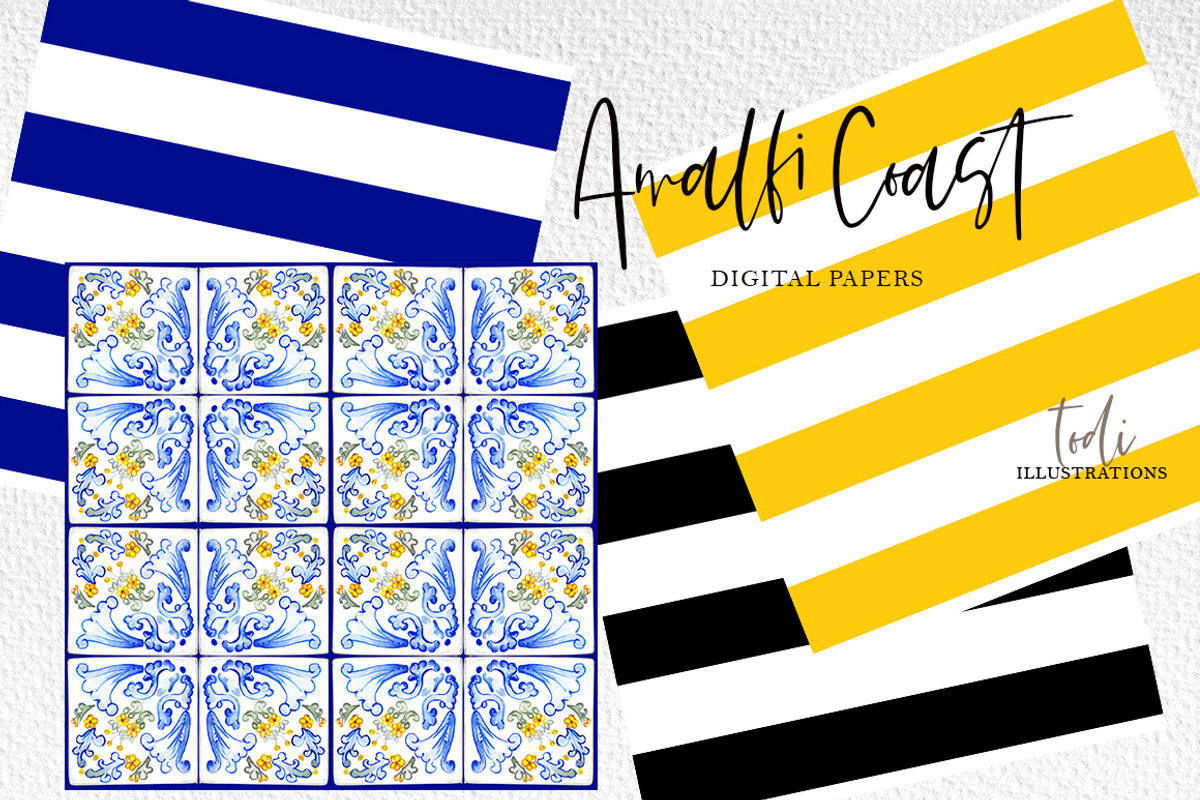 Weekend in Amalfi Coast, a Seasonal Illustration by todidesign (Photo 5 of 6)