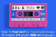 FONT Pixel Serif FLEXIBLE System Typ, a Serif Font by Typo Graphic Design (Thumbnail 4 of 7)