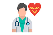 Doctor Flat Icon, a Duotone Icon by Pexelpy (Thumbnail 1 of 2)