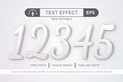 White Editable Text Effect, a Layer Style Add-On by rwgusev (Thumbnail 5 of 6)