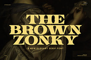 The Brown Zonky Elegant Serif Font, a Serif Font by Perfectype (Thumbnail 1 of 8)