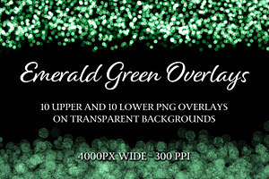 Emerald Green Overlays, an Object Graphic by Sapphire X Designs