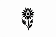 Floral Outline Vector Pack, an Illustration by yasushie (Thumbnail 8 of 21)