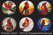 Round Stained Glass 4th of July Png, an Illustration by RobertsArt (Thumbnail 7 of 7)