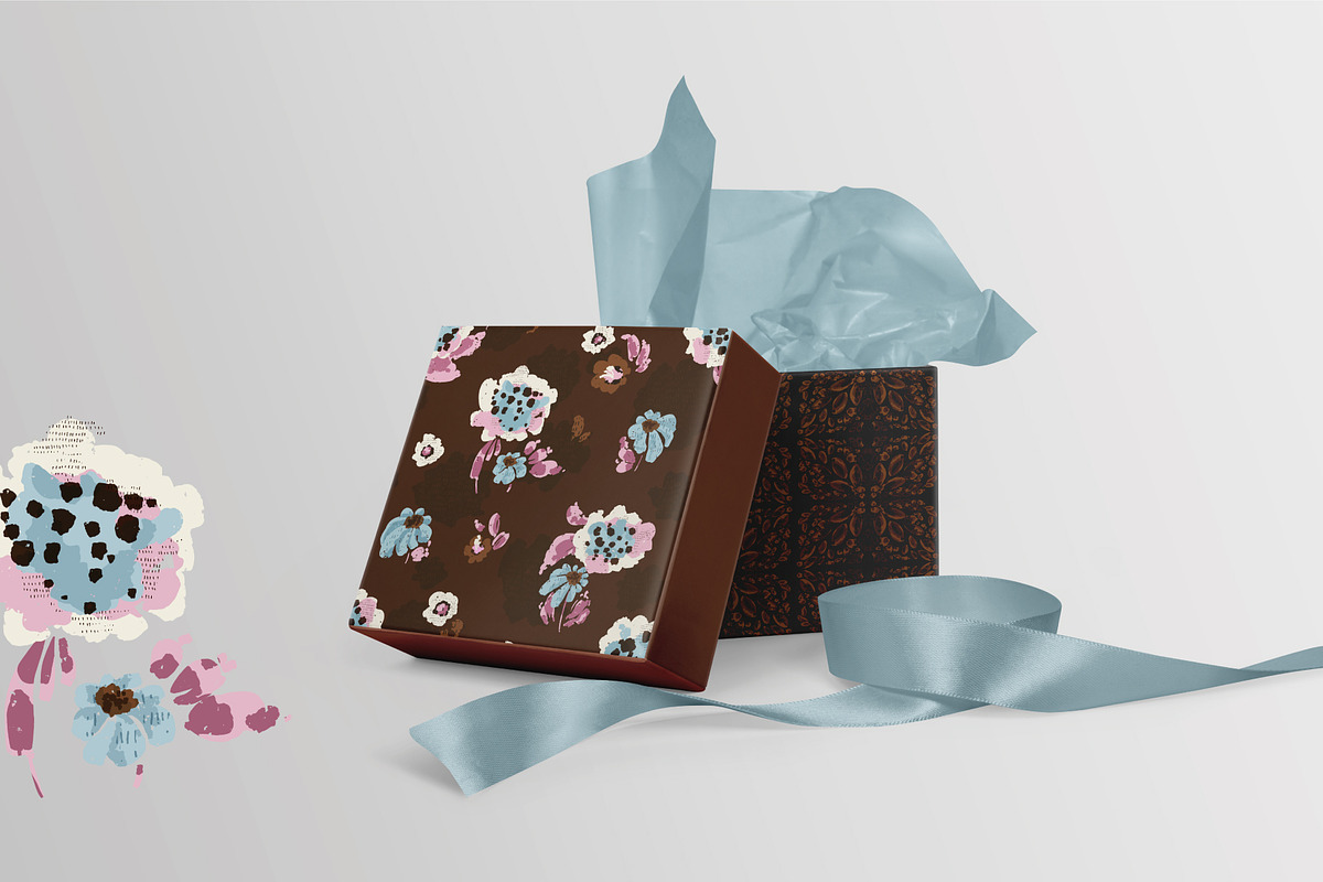 Secret garden. Floral patterns, a Pattern Graphic by PaperJamLab (Photo 10 of 12)