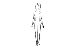 Female silhouette. Woman body, a Person Illustration by the8monkey