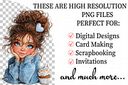 Valentine Cute Girl Clipart Png, an Illustration by Daily.Designs (Thumbnail 2 of 8)