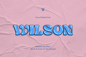 Wilson Bubble Retro Font, a Slab Serif Font by WhymoreArt