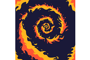 Comic book flame background, an Illustration by Things for designers