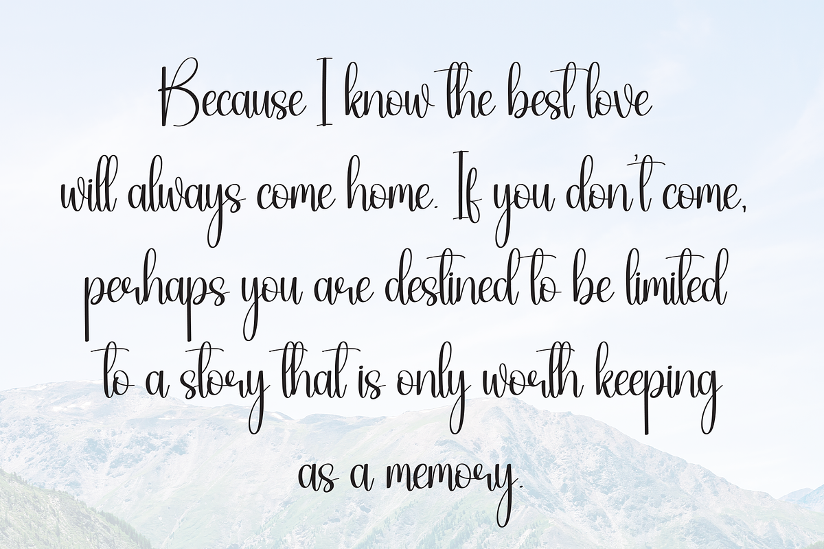 Rainbow | Script Font, a Handwritten Font by Scratchones (Photo 6 of 8)